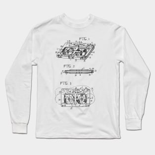 Cassette Patent Design T-Shirt Long Sleeve T-Shirt